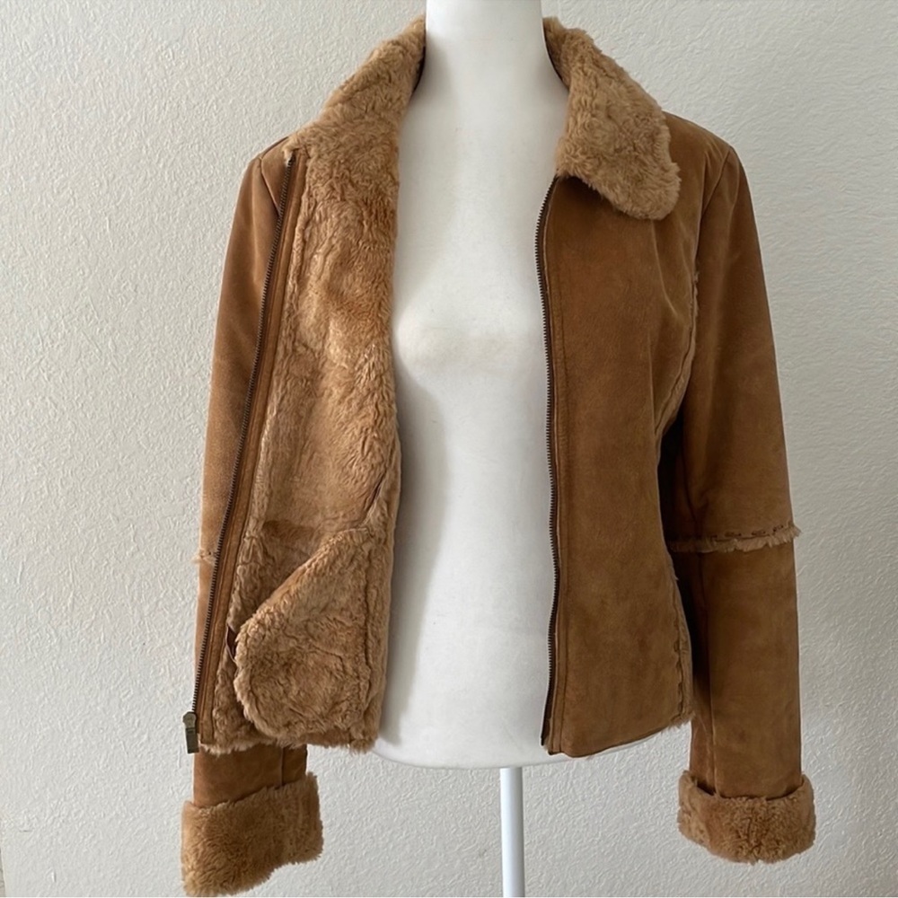 Winlit suede and faux fur jacket size M - Picture 4 of 6